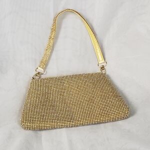 Gold Wristlet, Clutch Purse